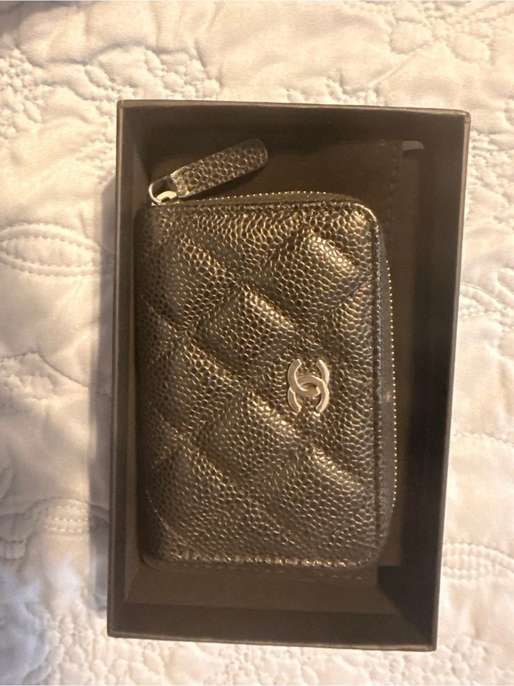 CHANEL Brown Box with White Logo - Luxury Presentation